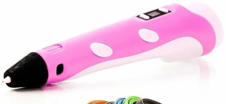 3D ручка 3DPEN 2 ABS, PLA 1.75 мм розовый