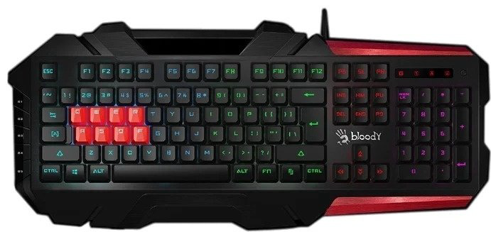 Клавиатура A4Tech Bloody B3590R черный-красный