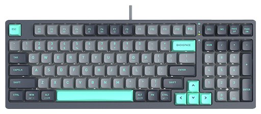 Клавиатура A4Tech FSTYLER FS300 PANDA ROCK CLIMBING серый