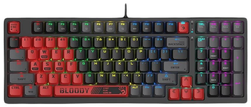 Клавиатура Bloody S98 Sports RED черный купить,39390