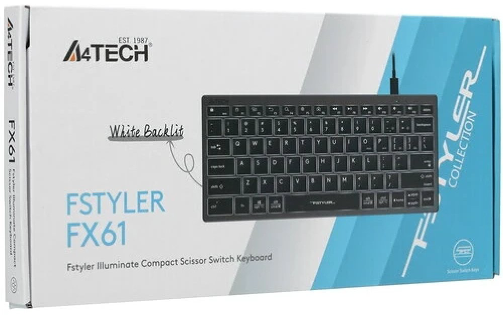Клавиатура A4Tech FX61 серый - ForteMarket Клавиатура A4Tech FX61 серый купить,14990