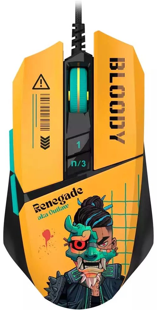 Мышь A4Tech Bloody W63 Max Renegade мультиколор купить,NaN