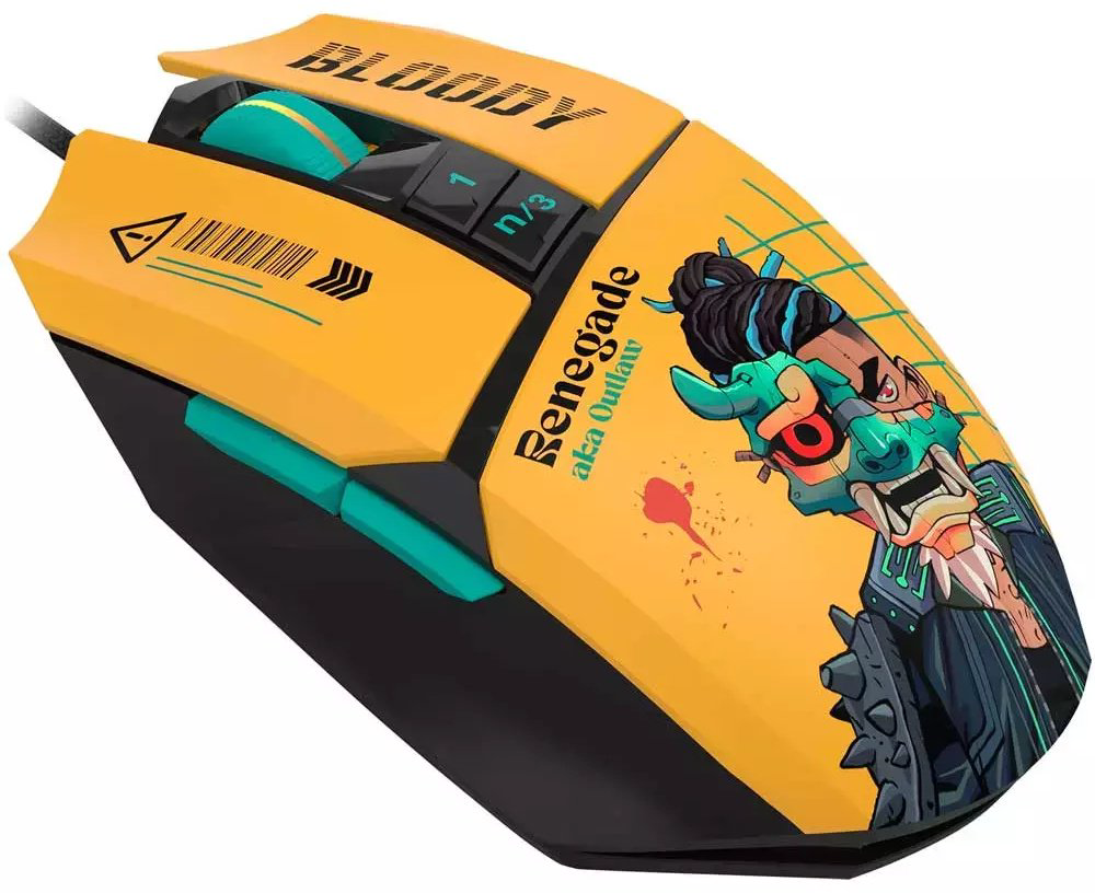 Мышь A4Tech Bloody W63 Max Renegade мультиколор купить,NaN