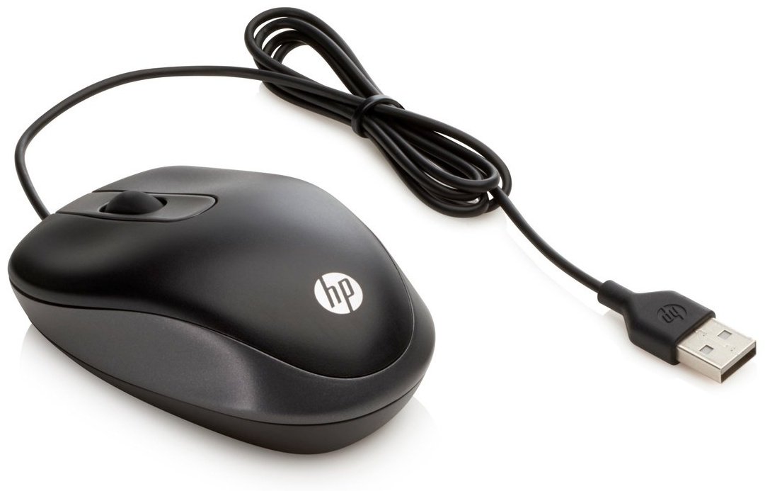 Мышь HP G1K28AA USB черный