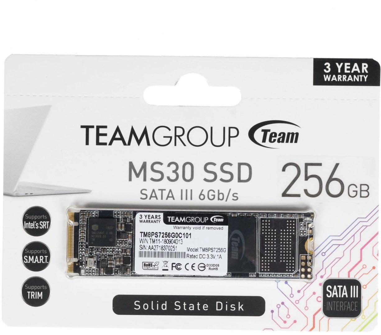 SSD Team Group MS30 (TM8PS7256G0C101) 256 Гб купить,37697