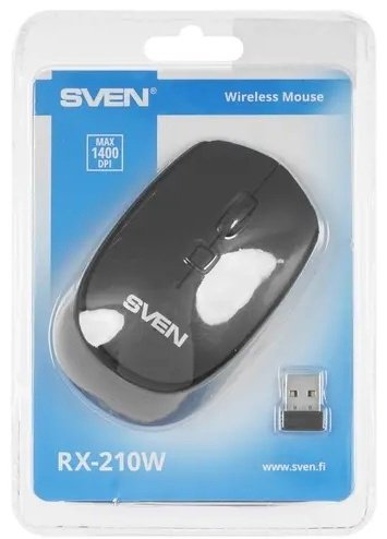 Мышь SVEN RX-210W черный купить,NaN