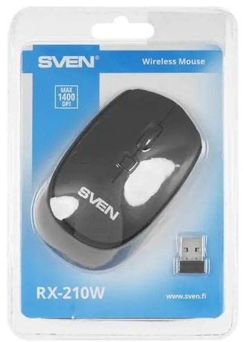 Мышь SVEN RX-210W черный купить,NaN