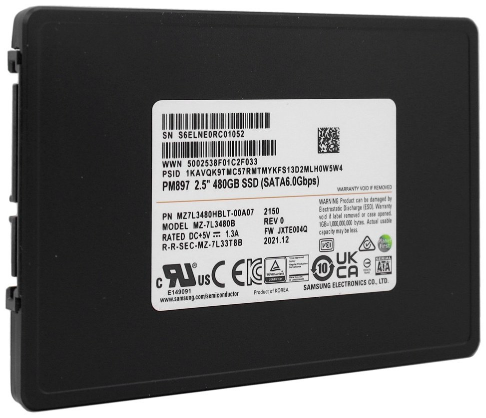 SSD Samsung MZ7L3480HBLT-00A07 480 ГБ купить,NaN
