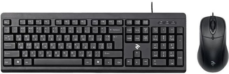 Клавиатура 2E MK401 2E-MK401UB черный + мышь
