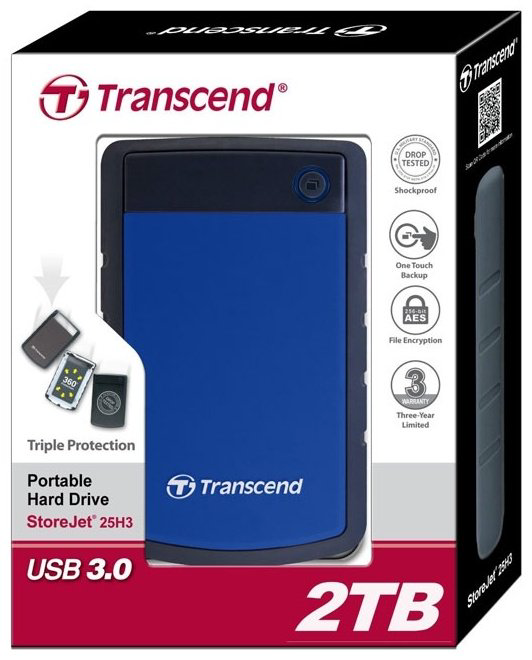 Внешний накопитель Transcend TS2TSJ25H3B 2000 Гб купить,82521