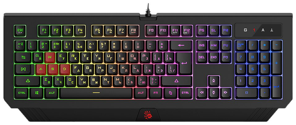 Клавиатура A4Tech Bloody B120N черный