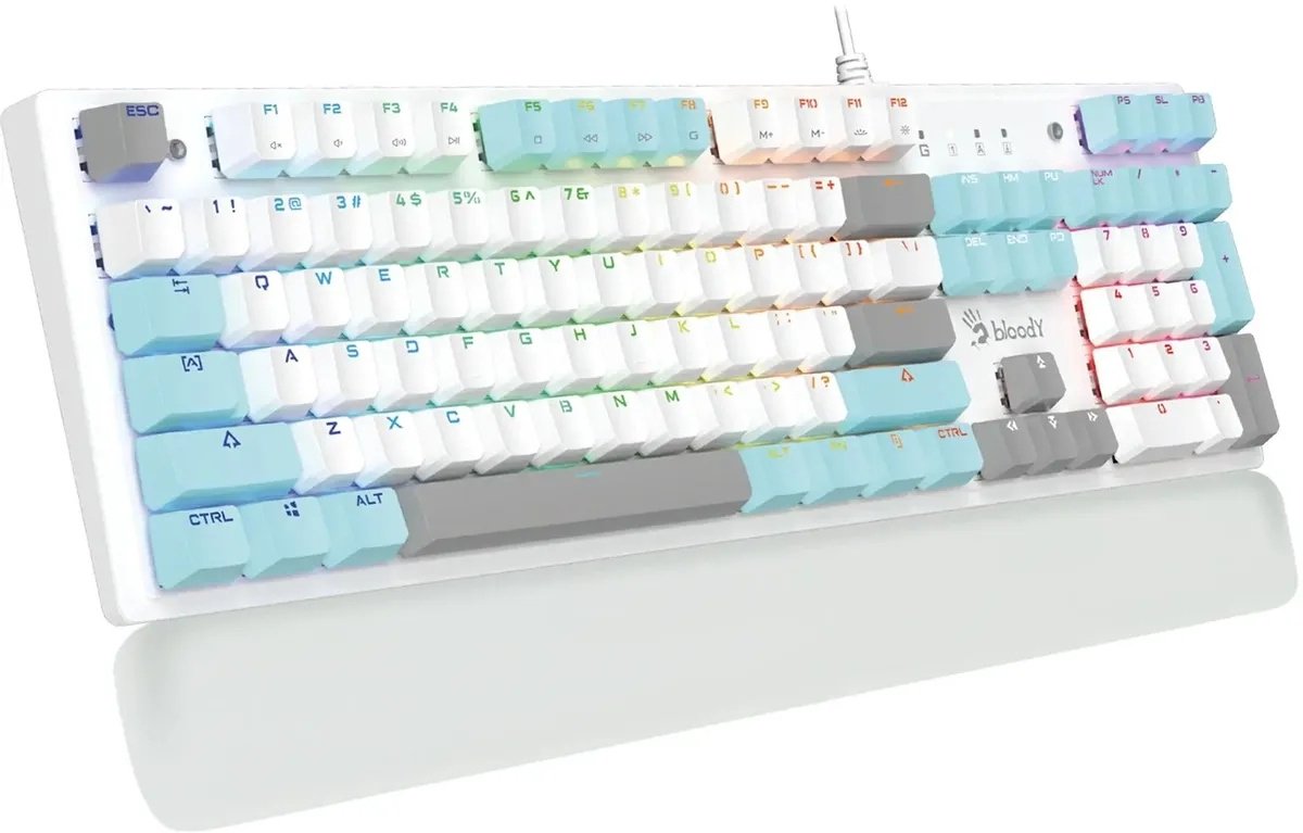 Клавиатура A4Tech BLOODY S515R ICY белый купить,NaN