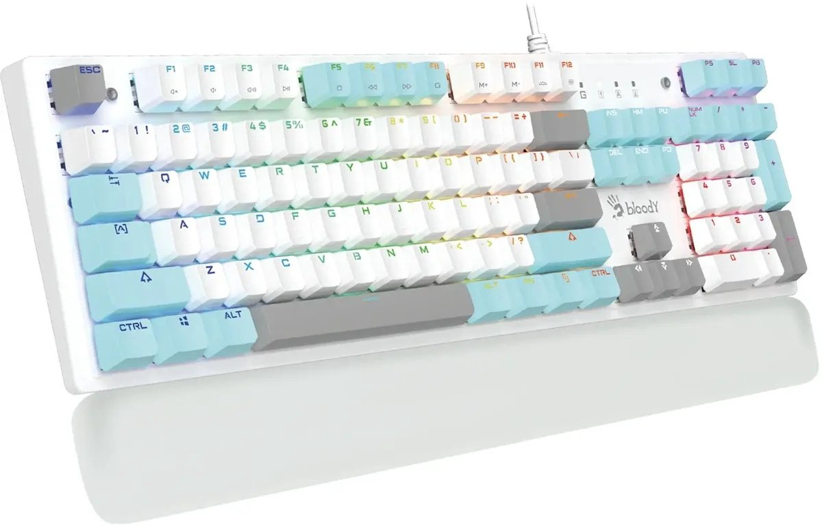 Клавиатура A4Tech BLOODY S515R ICY белый купить,NaN