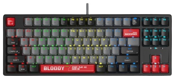 Клавиатура Bloody S87 RED черный купить,NaN