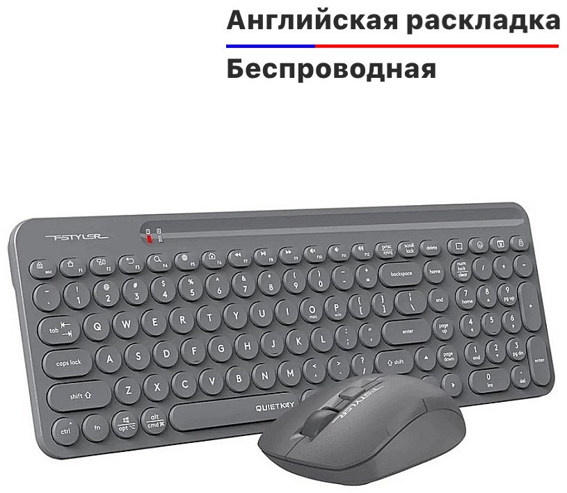 Клавиатура A4Tech Fstyler FG3300 Air серый купить,NaN