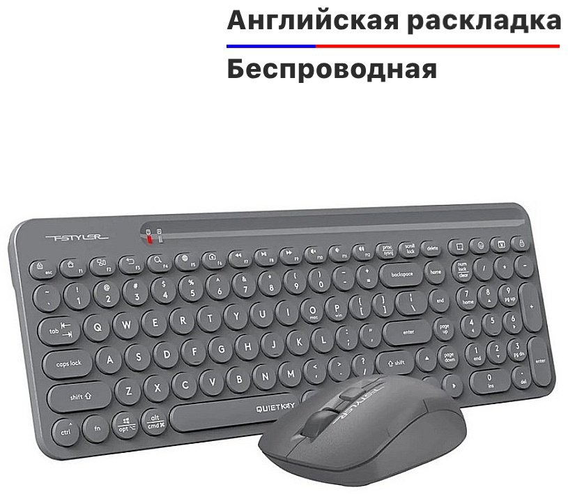 Клавиатура A4Tech Fstyler FG3300 Air серый купить,NaN