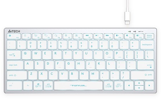 Клавиатура A4Tech FX61 белый