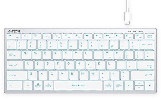 Клавиатура A4Tech FX61 белый купить,15890