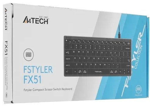 Клавиатура A4Tech Fstyler FX51 черный - ForteMarket Клавиатура A4Tech Fstyler FX51 черный купить,11990