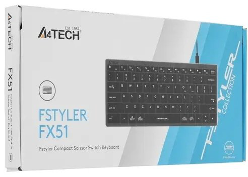 Клавиатура A4Tech Fstyler FX51 черный - ForteMarket Клавиатура A4Tech Fstyler FX51 черный купить,11990