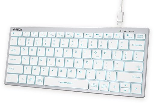 Клавиатура A4Tech FX61 белый
