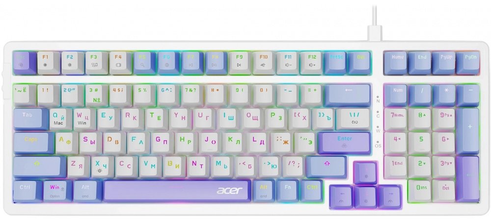 Клавиатура Acer OKW304 (ZL.KBDCC.01V) фиолетовый купить,NaN