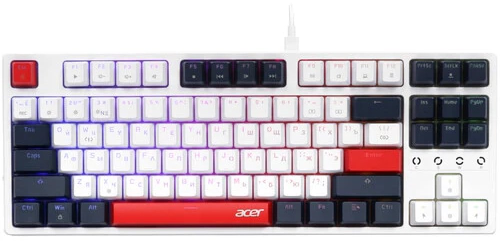 Клавиатура Acer OKW305 ZL.KBDCC.01W белый купить,NaN