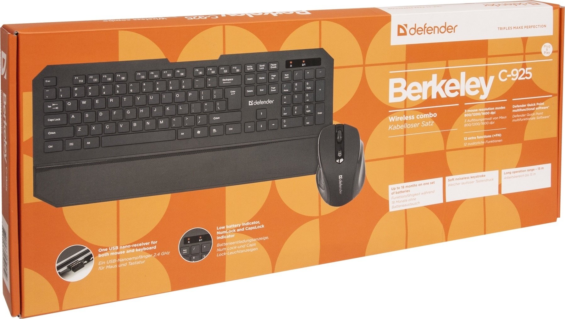 Клавиатура Defender Berkeley C-925 Nano черный