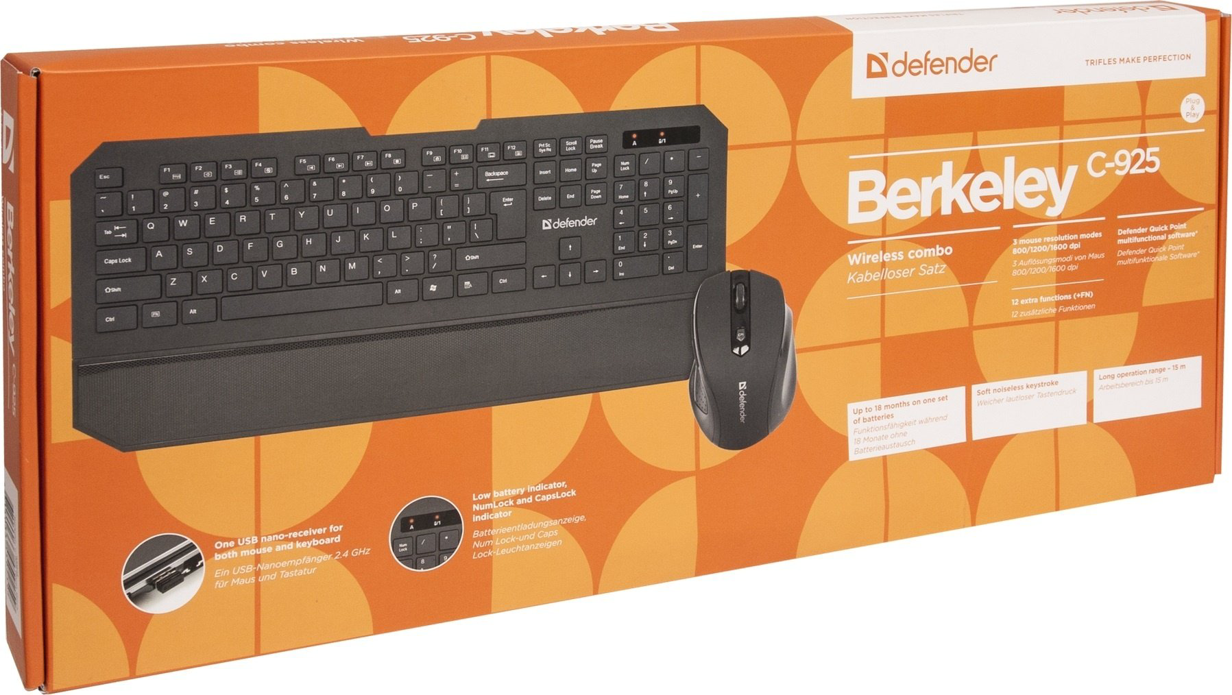 Клавиатура Defender Berkeley C-925 Nano черный