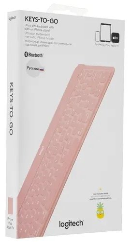 Клавиатура Logitech Keys-To-Go 920-010122 розовый