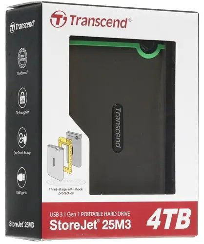 Внешний накопитель Transcend StoreJet TS4TSJ25M3S 4000 ГБ купить,123008