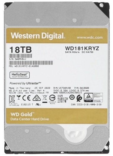 HDD Western Digital WD181KRYZ 18000 ГБ купить,NaN