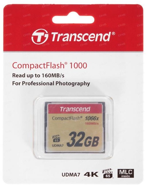 Карта памяти Transcend TS32GCF1000 32 Гб купить,NaN