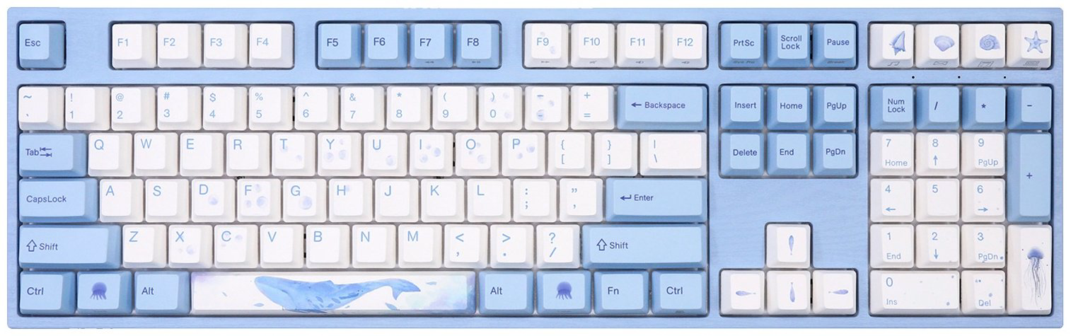Клавиатура VARMILO VEM108 Sea Melody A36A038A8A3A01A033 голубой купить,NaN
