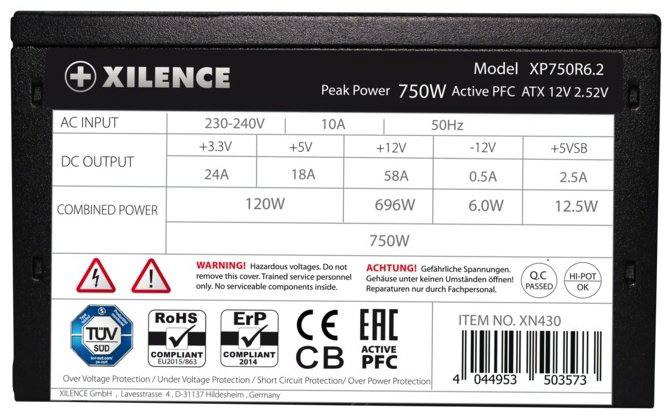 Блок питания Xilence XP750R6.2 750 Вт купить,NaN
