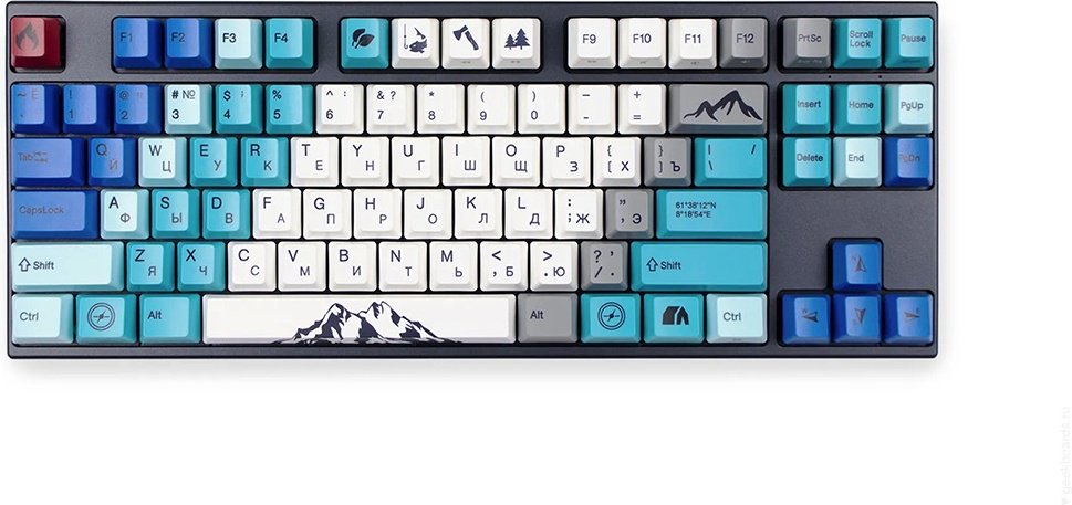 Клавиатура VARMILO Summit R1 VEM87 EC Sakura V2 Switch синий купить,NaN
