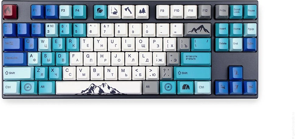 Клавиатура VARMILO Summit R1 VEM87 EC Sakura V2 Switch синий купить,NaN
