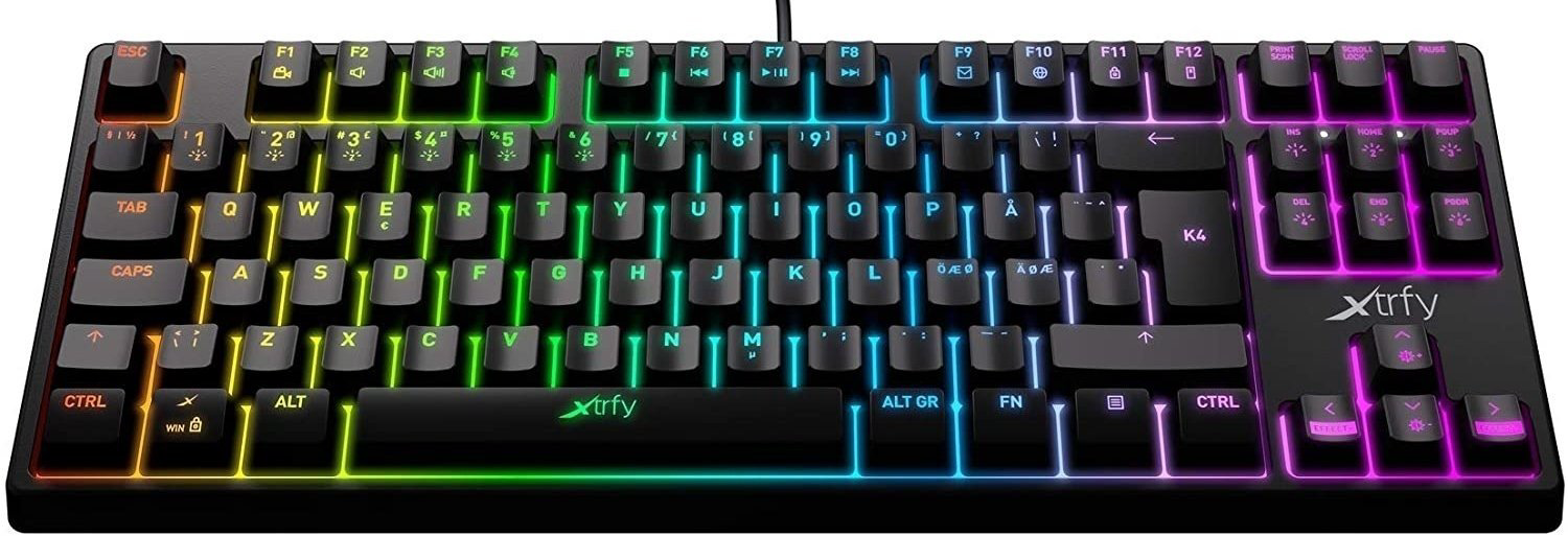 Клавиатура Xtrfy XG-K4-RGB-TKL-R-RUS черный купить,NaN