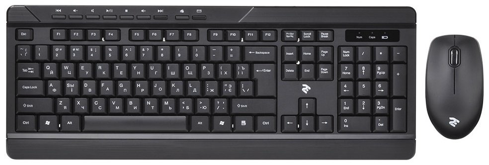 Клавиатура 2E MK410MWB черный + мышь