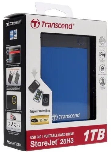 Внешний накопитель Transcend TS1TSJ25H3B 1000 Гб