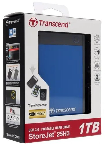 Внешний накопитель Transcend TS1TSJ25H3B 1000 Гб купить,62000