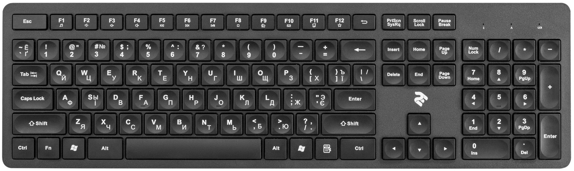 Клавиатура 2Е MK420 WL 2E-MK420WB черный + мышь
