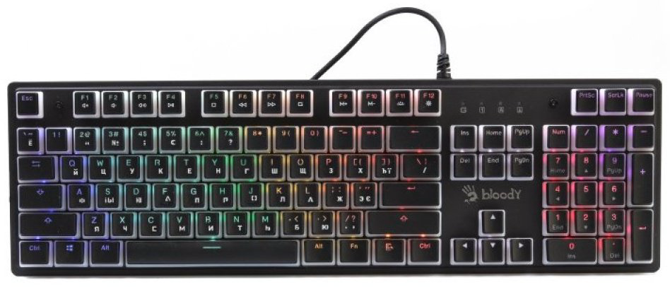 Клавиатура A4Tech S510R PUDDING черный