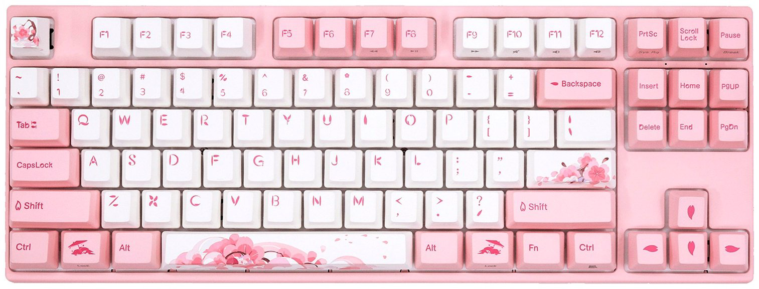 Клавиатура VARMILO VEM87 Sakura R2 A33A027A8A3A01A024 розовый купить,NaN