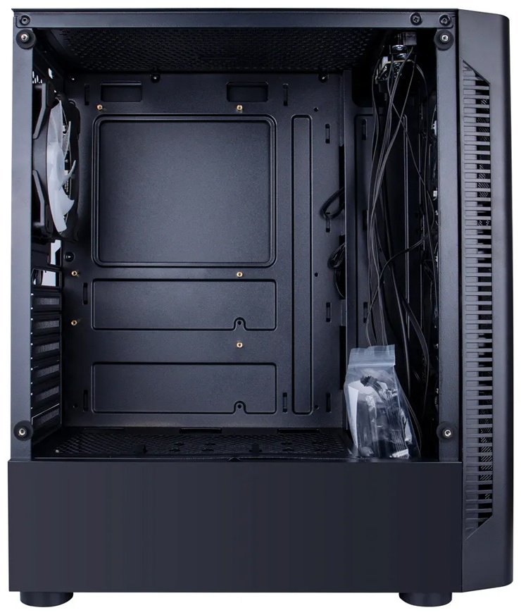 Корпус 1STPLAYER D4-BK-1F5M-3F5S черный