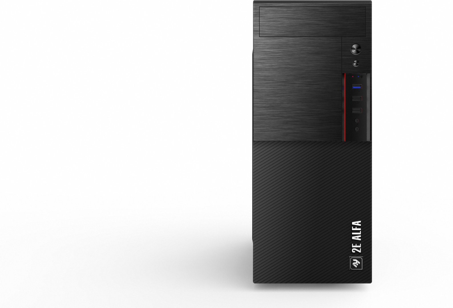 Корпус 2E Alfa E190-3U черный