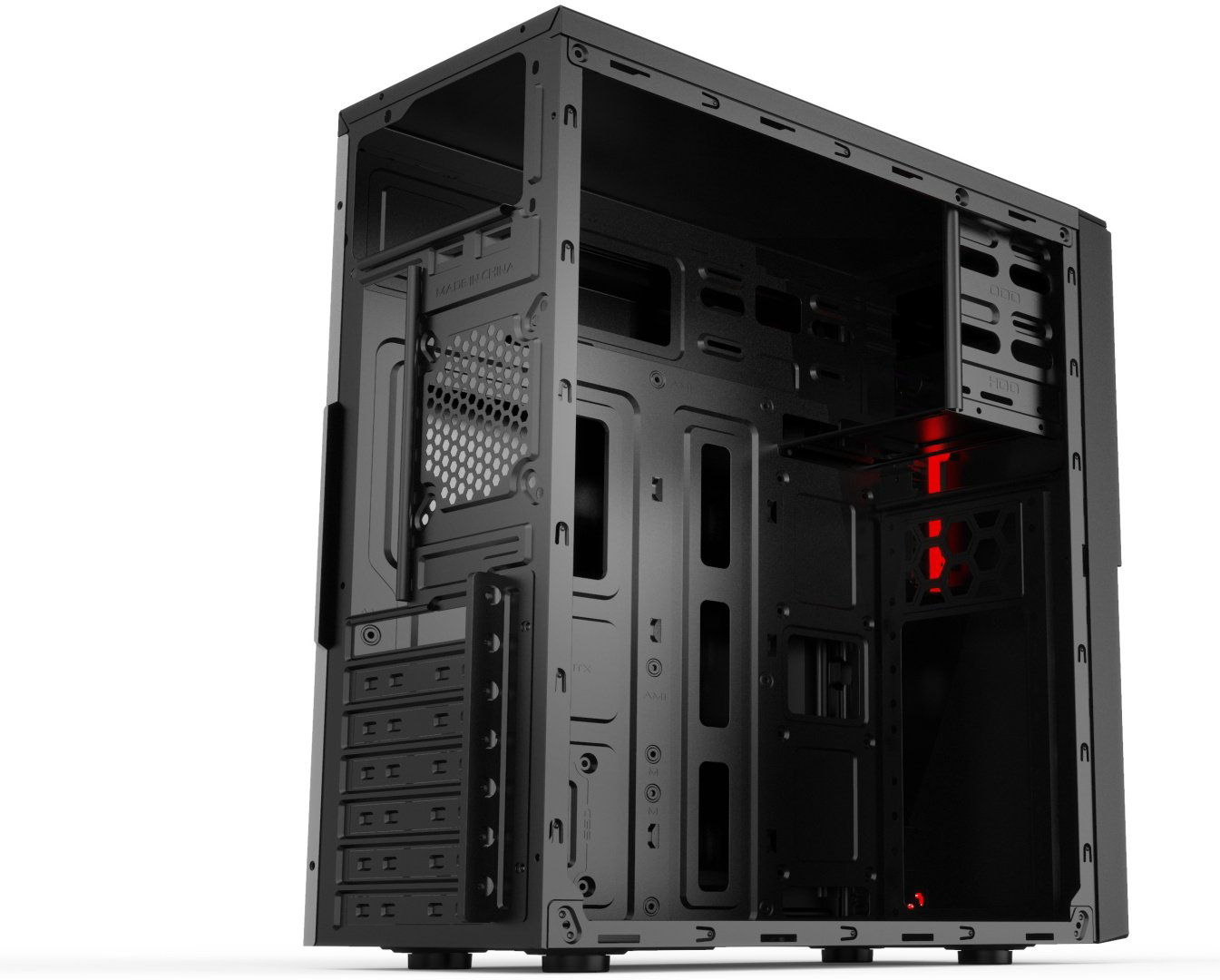Корпус 2E Alfa E190-3U черный купить,10389