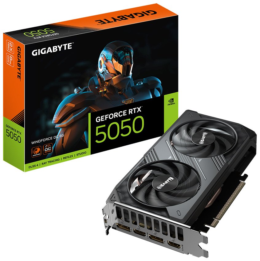 Видеокарта GIGABYTE GV-N5050WF2OC-8GD 8 Гб