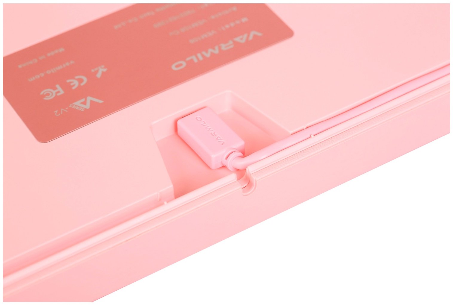 Клавиатура VARMILO VEM87 Sakura R2 A33A027A8A3A01A024 розовый купить,NaN