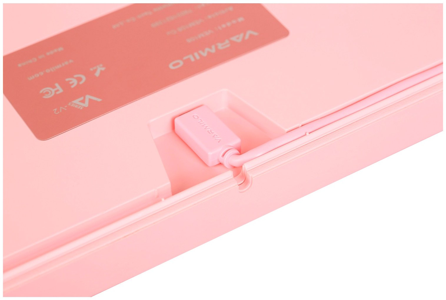 Клавиатура VARMILO VEM87 Sakura R2 A33A027A8A3A01A024 розовый купить,NaN